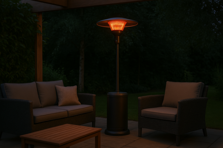 Lampa grzewcza na taras – jak wydłużyć sezon ogrodowy?